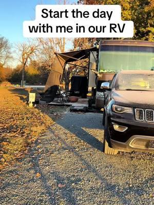 Start the day with me in our RV #rv #rvlife #rvliving #rvlifestyle #rvlivingfulltime #workcamping 