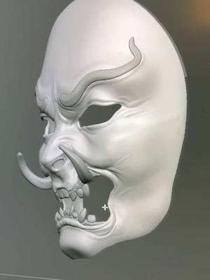 Freestyle mask sculpt in Zbrush on desktop #zbrush #3dsculpt 