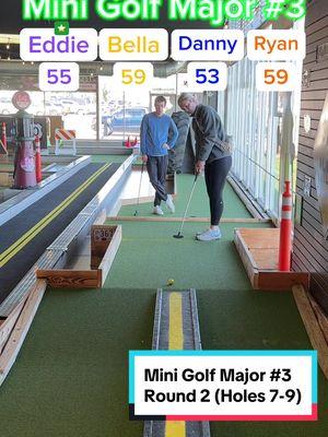 Mini Golf Major #3 Round 2, 18 holes (Holes 7-9) Bella making a comeback? This Major is sponsored by @Big Putts Mini Golf #golf #minigolf #minigolfing #puttputt #puttputtgolf #season3 #major #playoffs #viral #golftiktok #golftok #golfer #bigputts #foryoupage #fyp @Twin Tour Golf @Bella Dory @Eddie Benson @Ryan 