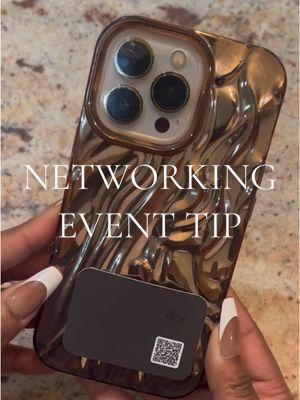 Networking Event Tip: Try attaching the dot.thin 2.0 to your phone to help make networking seamless!🙌🏽💯🥰@dot #creatorsearchinsights #networkingtips #connect #dotcard #digitalbusinesscard #creators #qrcodes 