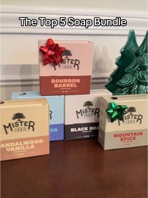 Grab them now to get them in time for the holidays! #menssoap #scentedsoap #soapbundle #freahandclean #stockingstuffers #giftsformen #stockingstuffersforhim 