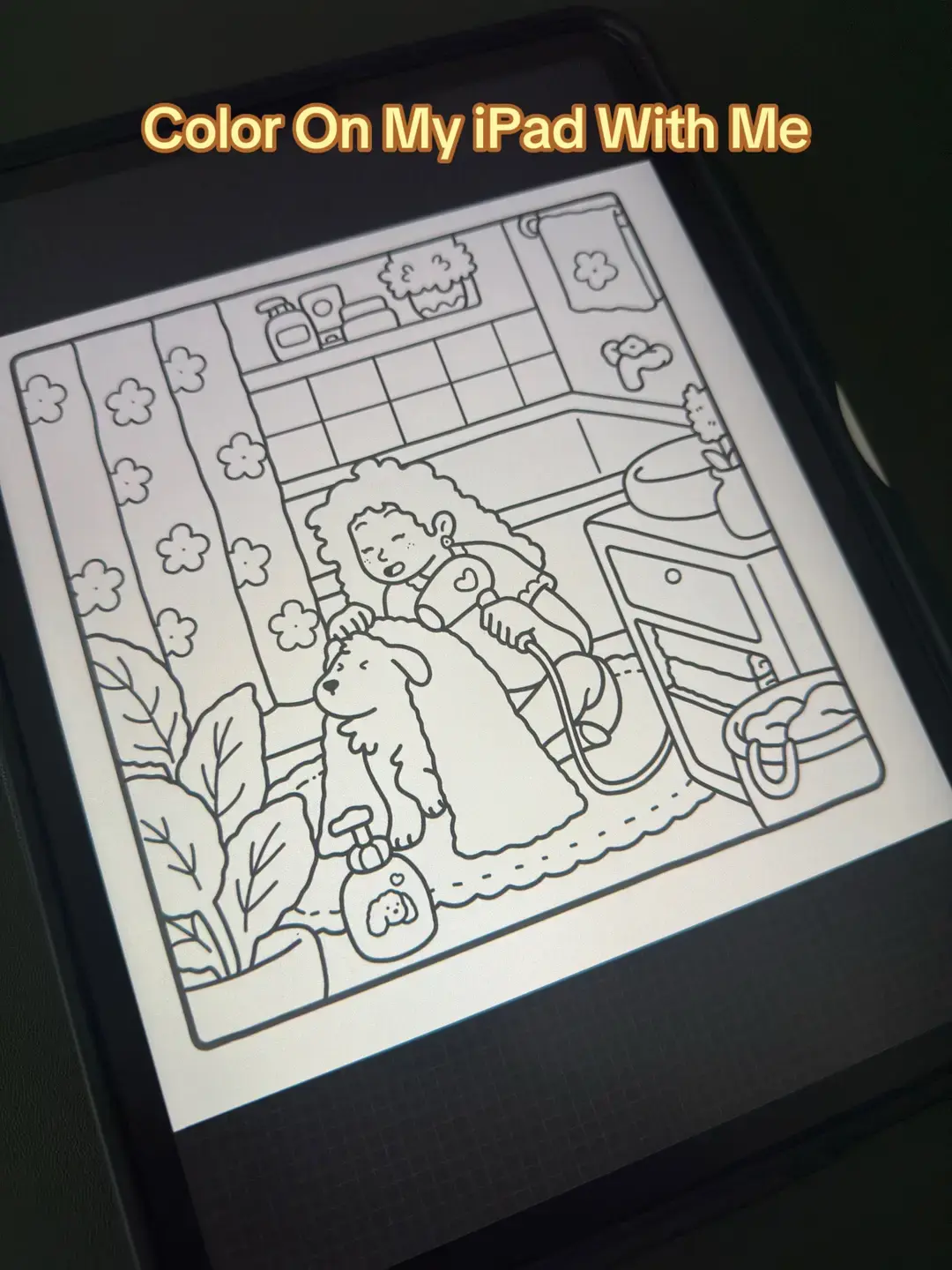 This took an entire day and I am sooo happy with it. #cocowyocoloringbook #girlmoments #cocowyo #coloringbook #coloringonipad #ipadcoloring #coloringtok #colorwithme #girlmomentscoloring 