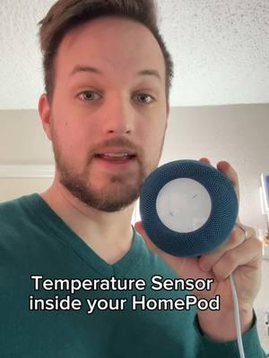 Homepods have temperature  sensors built in that you can run automations from  ##homepod##smarthome##igageit##temperature