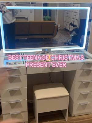 My teenager absolutely loves this. This was the best present. I could’ve possibly given her this Christmas season. Get this light up vanity it’s a game changer.  #vanity #vanitymirror #vanitysetup #teenagegiftideas #teenagedaughters #giftsforteens #giftsfordaughter #getreadywithmemakeup  