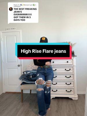 Replying to @🪻🌾Denver Lynn🌵 Hell yeah girl! I had to have all 3 washes. Thank you tor trusting me 😍❤️‍🔥 #Jeans #Flarejeans #Tummycontrol #Highrisejeans #Jeansforwomen #flares 