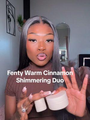 The Fenty Warm Cinnamon!! Got me smelling like cinnamon rolls 🤪 Also the butta drop is ✨GLISTENING✨ #fentyskin #bodycream #bodycare #bodycareproducts #buttadrop #giftset #holidaygifts #bodycareroutine #shimmerbodyoil #fentylipmask #HydratedLips #fentynewarrivals #tiktokshopnewarrivals #SelfCareFinds 