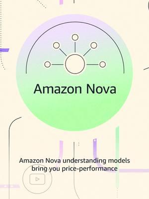 Amazon Nova understanding models offer state-of-the-art multimodal understanding across text, image, & video inputs, delivering the best price-performance for cutting-edge quality. #AWS #AWSreInvent #generativeAI