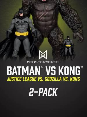 NEW DC x Legendary Comics! Batman vs Kong (Justice League vs. Godzilla vs Kong) 2-Pack. Available for PRE-ORDER! LINK IN BIO! #ToddMcFarlane #McFarlaneToys #McFarlaneToysStore #DC #LegendaryComics #MonsterVerse #justiceleaguevsgodzillavskong #Batman #KingKong #2-Pack #7"ScaleFigure #3"ScaleMiniFigure #12"ScaleFigure