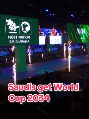 #SaudiArabia was confirmed as host of the 2034 #WorldCup, marking the return of the world’s biggest sporting spectacle to the Gulf region for the second time in barely a decade and in a choice that’s already dogged by controversy. For Crown Prince Mohammed bin Salman, it may be the biggest victory yet in his push to use sport as a way to lure tourists, build influence and improve the country’s image. #worldnews #sports #football #Soccer 