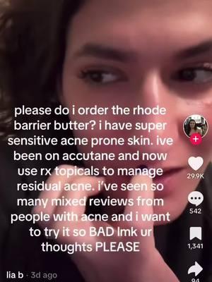 Let’s go through @rhode skin products and if they’re acne safe! #acnesafeproduct #rhodebarrierrrstorecream #rhodeskin #acnesafeskincare #acneproducts #acnecheck #greenscreenvideo #greenscreen 