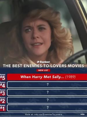 Ranking the Top 5 Best Enemies-to-Lovers Movies 🍿❤️ #movietok #foryou #enemiestolovers #whenharrymetsally #tomhanks #paulrudd #heathledger #clueless #10thingsihateaboutyou #prideandprejudice