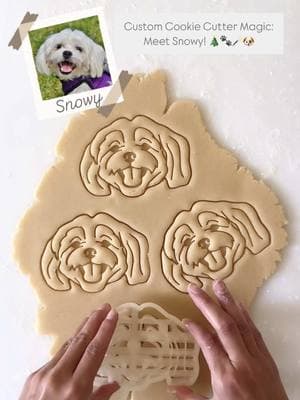 Custom cutter + Your pet = one cutest Christmas treat! 🎄🐾❤️ Tag a fellow pet lover whose pet is too sweet to handle 🥰 . . #petlove #dogcookiecutter #dogmom #dogdad #catmom #catdad #petportrait #petart #custompet #cookiecutters #Dogcookies #christmasdog #handmadeholidays #shopsmall 