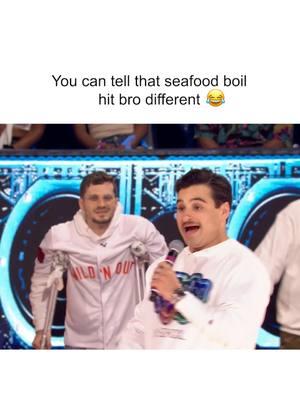 They ATE this up 🤣 #WildNOut #pickupandkillit #chicobean #joeydardano #funny #seafood #seafoodboil #jokes #laugh #lol