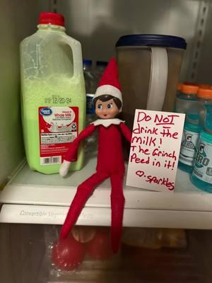 Dad drinks Grinch pee🤣 This is the funniest one we’ve ever done. Its been hours and Dream is still talking about it. #elfontheshelf #sparklestheelf #elfontheshelfideas #elfontheshelf2024🎄❤️✨ #elfontheshelf2024 #fyyyyyppppppppppppppp #christmas #christmasmagic #funnyelfontheshelfideas #sillyelfontheshelfs 