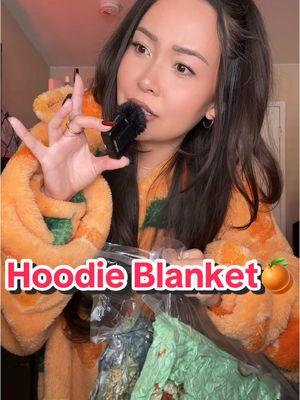 I have been living in this🍊 hoodie blankets are life. #hoodieblanket #cozyvibes #hoodieblankets #wearableblanket #comfyhoodie #blanket #hoodedblanket #hoodie #christmasgift 