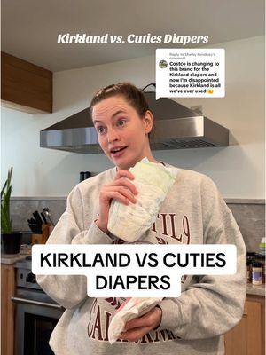 Replying to @Shelby Rondeau costco diapers are changing to supply cuties diapers!! so here’s a comparison of kirkland diapers vs cuties diapers in case you but diapers at costco #kirkland #kirklanddiapers #cutiesdiapers #diaper #babydiapers #diaperreview 