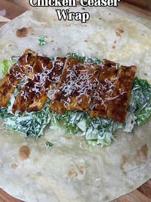 Chicken Ceaser Wrap😋🌯 #Foodie#ceasersalad#chickenceaserwrap#chickenceasersalad#DinnerIdeas#goodfood#EasyRecipe#chickenwrap#DinnerIdeas#cooking#foodtiktok 