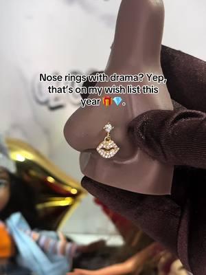 These drama-packed nose rings deserve a spot on your Christmas list 🫢🫶🏽 #jewelrycollections  #fyp #xyzbca #nosepierced  #piercinglovers #alternativegirl #alternative #altaccessories #noserings 