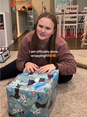 feels so good to be done wrapping!!!! now i can focus on the rest of the holiday season chaos😂 #wrapwithme #wrappinggifts #wrapping #christmastime #christmasgifts #gifts #presents 