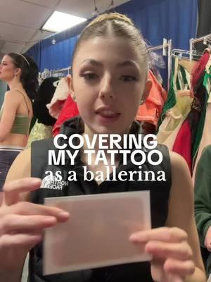 Here’s how i cover my tattoos for performances!! #ballerina #ballettok #thenutcracker #tattoocoverup #ballet #balletcore #grwm 