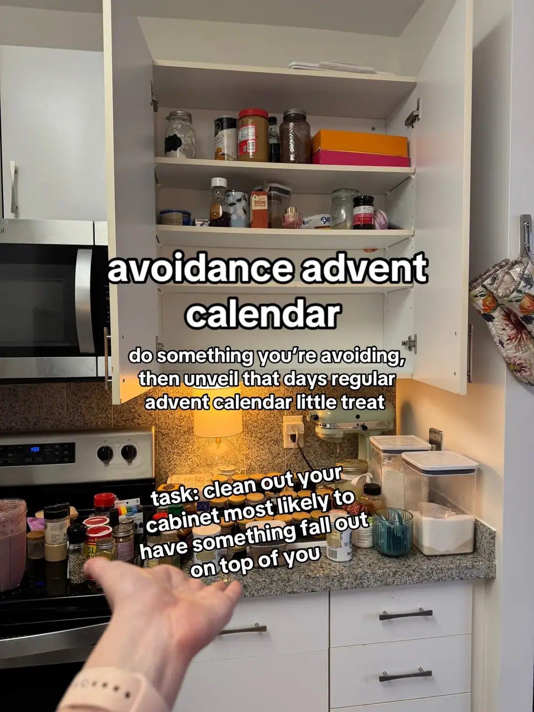 my spices are now all not expired god bless #avoidance #declutteryourlife #simplifyyourlife #adventcalendar #avoidancebehavior #avoidanceadvent 