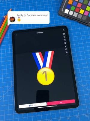 Replying to @Darwin too ez 🥱 #goldmedal #emoji #tutorial 