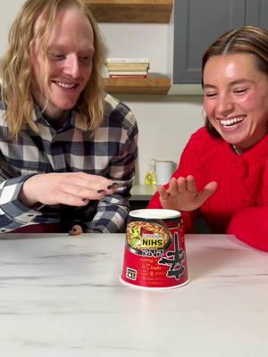 High stakes, low yolk 🍜🥚✨ Loser buys more Shin Ramyun. #nongshim #nongshimusa #shinramen #shinramyun #eggcup #challenge 