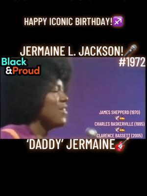 #BirthdayDoublePlay. #GoldenSouldiePost. #LegendaryPost. #IconicPost.  December 11, 1954. Happy 70th Birthday, Jermaine Jackson!♐️ Written by James "Shep" Sheppard. Clarence Bassett. And Charles Baskerville. For Jermaine Jackson’s 1972 debut solo album, Jermaine. Daddy’s Home made #3/BB Best Selling Soul Singles; #7/Cash Box Top 100; #9/BB Hot 100.🔥 Jermaine album released Two Billboard/radio singles: That’s How Love Goes; Daddy’s Home; and made #27/BB Pop Albums Chart.💿 #legend #icon #jermainejackson #december11 #1954 #sagittarius #daddyshome #1972 #rnb #soul #pop #disco #cashbox #top100 #billboard #hot100 #thejacksonfive #makingtheband #makingthecut #70smusic #70sclassic #tiktokmusic #tiktokclassics #bkbrandxm #foryoupage #viralmusic #viralvideo #viraltiktok #fyp 