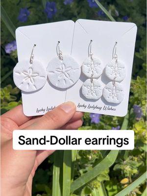 Sand-Dollar earrings!! 🤍 . . . #earrings #earringsoftheday #earringstyle #earringsofinstagram #earringslover #earringsaddict #earringshandmade #handmadeearrings #clay #clayart #clayartist #claycreations #clayearrings #clayearringsoftheday #clayearringsofinstagram #clayearringshandmade #clayearringshop #polymerclay #polymerclayearrings #polymerclaycommunity #polymerclayartist #luckyladybugwishes