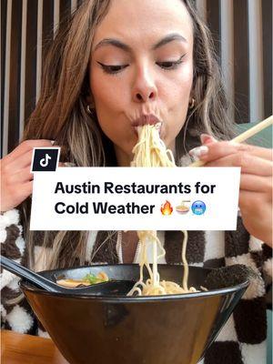 Where to eat when it’s COLD outside in Austin 🥶🍜 For those craving ramen, pho, or hotpot this week (the first 2 options are great for take-out or delivery btw) 🥡  Which Austin restaurants would you add to this list? ✍🏽 . . . . .  #austinliving #austinlife #visitaustin #austineats #thingstodoinaustin  #austinlife #austinfood #austinfoodie #austinfoodies #atxfoodies #austinfoodblogger #atxfoodie #austinblogger #austinrestaurants best take out in Austin Texas, Austin texas ramen, Austin Texas hotpot, Austin Texas pho 