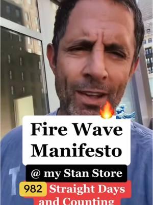 #messagefromtheuniverse #stevejobs #levelup  Fire Wave Manifesto has come out for 982 days in a row sign up now at my stand door to be there before we break 1000