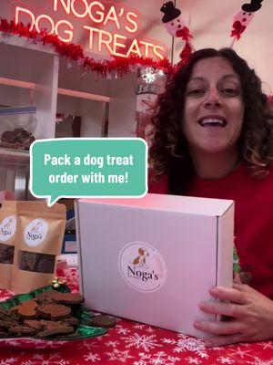 Pack a 🎁🎄🎅 holiday order of Noga’s Dog Treats with me! And check out our awesome holiday sales! #NogasDogTreats #dogsoftiktok #dogtreats #organicdogtreats #homemadedogtreats #healthydogtreats #dogowners #doglovers #petsnacks 