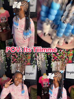 Emiyah 🥰❄️⛄️ Freestyle Mohawk w/extensions! It’s Tiimme🙌🏾 #thecolewayexperience #fyp #viral #celebritybraider #orlandokidsbraider #orlandobraider #braidedmohawk 