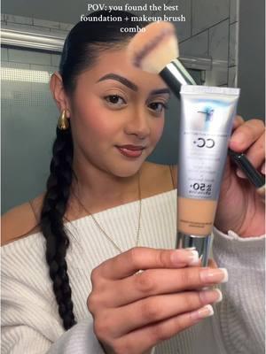 a color correcting full coverage cream + anti-aging hydrating serum + broad spectrum SPF 50. even tho it’s a cc cream, it has coverage. it spreads easily and balances and covers so well. this is perfect when you don’t want to do a full beat but still want to look and great + it’s great for your skin! 🫶🏼 #itcosmetics #cccream #makeupbrush #makeupbundle #fullcoveragefoundation #makeup #mommakeup #giftedbyitcosmetics 