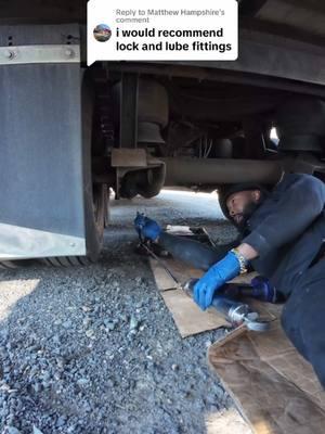 Replying to @Matthew Hampshire greasing my trailer. @Blueskysea Tech . . . #tools #automotive #mechanic #grease #TruckersOfTiktok #truckertok #truck #trucks #trucktok #truckertok #Peterbilt379 #Semi #SemiTruck #Caterpillar #6nz #JakeBrake #LoudJakeBrake #18Wheeler #StraightPipe #OwnerOperator #18Speed #TruckDriver #TruckerLife #God #Faith #ForYouPage #CatPowered #BlackSmoke #LargeCar #Peterbilt #Trucker #Truckers #America #FloatingGears #Upshifting #Downshifting #CdlLife #fyp #Viral #Trending