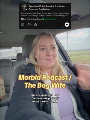 what a wonderful thing when all the things i love accidentally align 🙂‍↕️ @Morbid Podcast #morbidpodcast #truecrime #truecrimepodcast #truecrimepodcasts #bogbody #thebogwife #goodreads #goodreadschallenge #goodreadschoiceawards #bookawards #horrorbookrec #horrorbook 