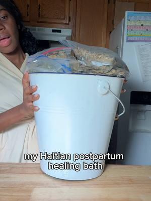 Haitian postpartum healing herbal bath #postpartum #haitian #haitiantiktok #fypシ 