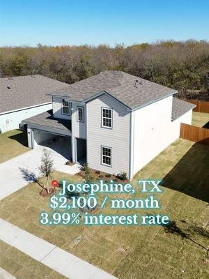 🏡🔥 New Build Opportunity You Can’t Miss! 🔥🏡 📍Josephine, TX - $287,000 ✅ 3.9% Interest Rate  ✅ $2,100 Monthly Payment  ✅ Modern Design, Energy Efficient, and Move-In Ready! This is the deal you’ve been waiting for. Perfect for first-time homebuyers or anyone ready to upgrade their lifestyle! 🎉 👉 DM me today for more details or to schedule a showing. Let’s make this home yours before the holidays! #CrandallTX #TexasHomesForSale #NewBuild #AffordableHomes #DallasRealtor #CornerLotLiving #dallas #foryoupage #DallasTX #TexasHomes #foryou #parati #CasasEnDallas #hotdeals #josephinetx #rockwalltx #dallas #parati  