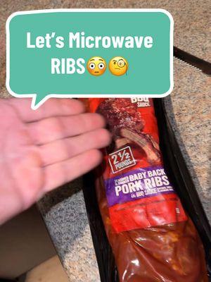 Let’s microwave Baby Back RIBS!🤯😳 ##fyp##fypシ##Foodie##foodietiktok##foodvlog##foodvloger##chopelasreviews##cooking##ribs