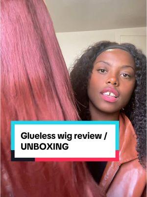 Unboxing glueless wig from @CurlyMe Hair Store #gluelesswig #wigreview #wigreviews #unboxingwig 