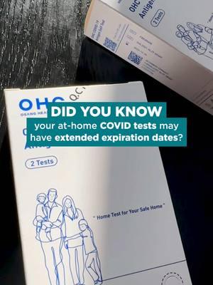 📣 The U.S. Food and Drug Administration has extended the expiration dates on many COVID-19 tests beyond what is printed on the box.  #HospitalTikToks #COVID #COVID19 #COVIDTest #Vaccine #vaccinecoronavirus 