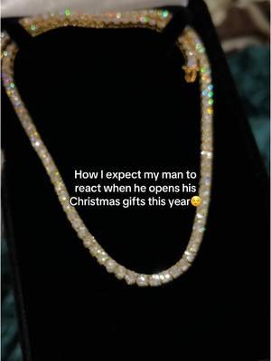 I’m the biggest trick when I like someone. I can’t help it😭 #christmasgiftideas #tennischain #giftsforhim #moissanite 