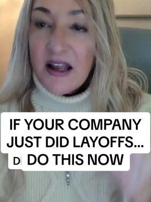 IF YOUR COMPANY JUST DID LAYOFFS… DO THIS NOW  #layoffs #job #jobsearchtips #careeradvice #career #dreamjob 