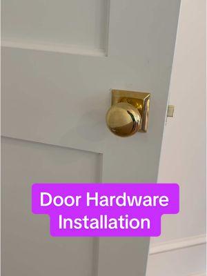 Installation of door hardware throughout the house #emtek #door #doorhardware #knob #doorknobs #doorlock #doorlocks #handyman #handy #installer #tradesman #charlotte #charlottenc #clt #cltnc #carpenter 