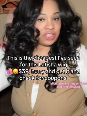 My fav wig Latisha #fyp #latishawig #sytheticwig #latishawiginstall #flashsale #sensationnelwigs #lacefrontwigs #TikTokShop 