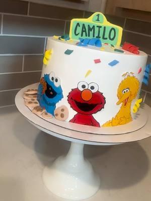 #sesamestreet #elmo #cookiemonster #elmosworld #bigbird #sesamestreetcake #cake #cakedecorating #fyp #foryou #baking #houstontx 