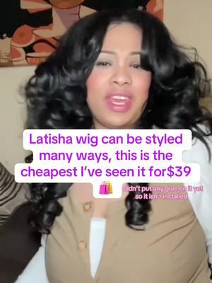 My fav wig Latisha #fyp #latishawig #sytheticwig #latishawiginstall #richauntie #flashsale #holidayhair #sensationnelwigs #lacefrontwigs #TikTokShop 