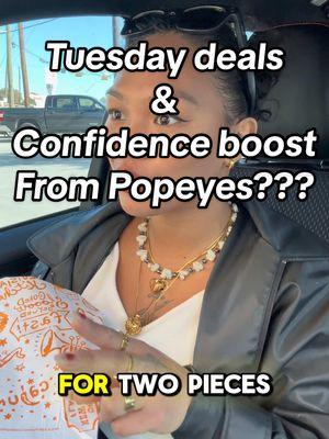 Sorry if you missed out in the Holiday glass from Tmobile, but at least you can still get 2pc chickens on tuesday for 2.89!! Thats a steal!!  #chitchatgrwm #chitchatwithme #cartalks #confidenceboost 