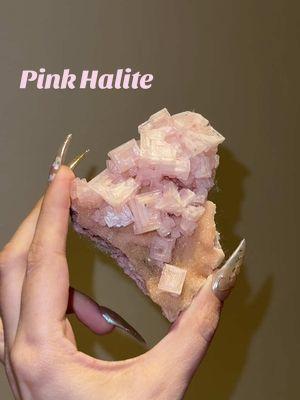 We will be releasing a new round of pink halite from Owens Lake, California. These will be released on the website this Saturday at 12 PM PST ❤️ #fyp #gemshowfinds #halite #pinkminerals 