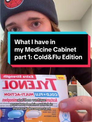 What I have in my medicine cabinet part 1 Cold&Flu edition #doctor #pharmacist #pharmacy #med #otc #cold #flu #cough #med #tylenol #sick #well #wellness #remedy #symptoms #headache #fever #throat #nose #body #ache #pain 